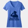 Women's Perfect Blend ® CVC V Neck Tee Thumbnail