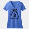 Women's Perfect Blend ® CVC V Neck Tee Thumbnail