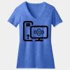 Women's Perfect Blend ® CVC V Neck Tee Thumbnail
