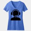 Women's Perfect Blend ® CVC V Neck Tee Thumbnail