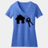 Women's Perfect Blend ® CVC V Neck Tee Thumbnail