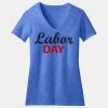 Women's Perfect Blend ® CVC V Neck Tee Thumbnail