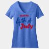 Women's Perfect Blend ® CVC V Neck Tee Thumbnail
