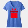 Women's Perfect Blend ® CVC V Neck Tee Thumbnail