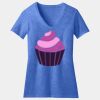 Women's Perfect Blend ® CVC V Neck Tee Thumbnail