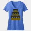 Women's Perfect Blend ® CVC V Neck Tee Thumbnail