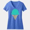 Women's Perfect Blend ® CVC V Neck Tee Thumbnail