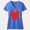 Women's Perfect Blend ® CVC V Neck Tee Thumbnail