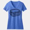 Women's Perfect Blend ® CVC V Neck Tee Thumbnail