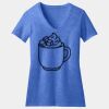 Women's Perfect Blend ® CVC V Neck Tee Thumbnail