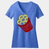 Women's Perfect Blend ® CVC V Neck Tee Thumbnail