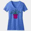 Women's Perfect Blend ® CVC V Neck Tee Thumbnail