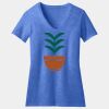 Women's Perfect Blend ® CVC V Neck Tee Thumbnail