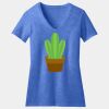 Women's Perfect Blend ® CVC V Neck Tee Thumbnail
