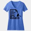 Women's Perfect Blend ® CVC V Neck Tee Thumbnail