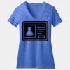 Women's Perfect Blend ® CVC V Neck Tee Thumbnail