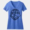 Women's Perfect Blend ® CVC V Neck Tee Thumbnail