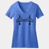 Women's Perfect Blend ® CVC V Neck Tee Thumbnail