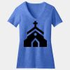 Women's Perfect Blend ® CVC V Neck Tee Thumbnail