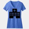 Women's Perfect Blend ® CVC V Neck Tee Thumbnail