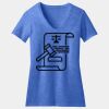 Women's Perfect Blend ® CVC V Neck Tee Thumbnail