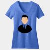 Women's Perfect Blend ® CVC V Neck Tee Thumbnail