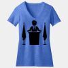 Women's Perfect Blend ® CVC V Neck Tee Thumbnail