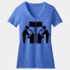 Women's Perfect Blend ® CVC V Neck Tee Thumbnail