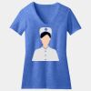 Women's Perfect Blend ® CVC V Neck Tee Thumbnail