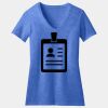 Women's Perfect Blend ® CVC V Neck Tee Thumbnail