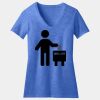 Women's Perfect Blend ® CVC V Neck Tee Thumbnail