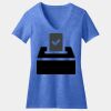 Women's Perfect Blend ® CVC V Neck Tee Thumbnail