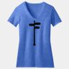 Women's Perfect Blend ® CVC V Neck Tee Thumbnail