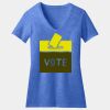 Women's Perfect Blend ® CVC V Neck Tee Thumbnail