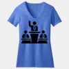 Women's Perfect Blend ® CVC V Neck Tee Thumbnail