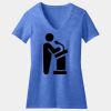 Women's Perfect Blend ® CVC V Neck Tee Thumbnail