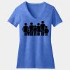 Women's Perfect Blend ® CVC V Neck Tee Thumbnail
