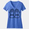 Women's Perfect Blend ® CVC V Neck Tee Thumbnail