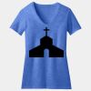 Women's Perfect Blend ® CVC V Neck Tee Thumbnail