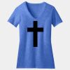 Women's Perfect Blend ® CVC V Neck Tee Thumbnail