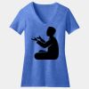 Women's Perfect Blend ® CVC V Neck Tee Thumbnail
