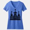 Women's Perfect Blend ® CVC V Neck Tee Thumbnail