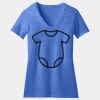 Women's Perfect Blend ® CVC V Neck Tee Thumbnail