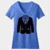 Women's Perfect Blend ® CVC V Neck Tee Thumbnail