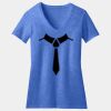 Women's Perfect Blend ® CVC V Neck Tee Thumbnail