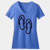 Women's Perfect Blend ® CVC V Neck Tee Thumbnail