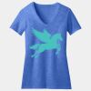 Women's Perfect Blend ® CVC V Neck Tee Thumbnail
