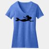 Women's Perfect Blend ® CVC V Neck Tee Thumbnail