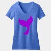 Women's Perfect Blend ® CVC V Neck Tee Thumbnail