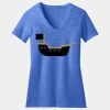 Women's Perfect Blend ® CVC V Neck Tee Thumbnail